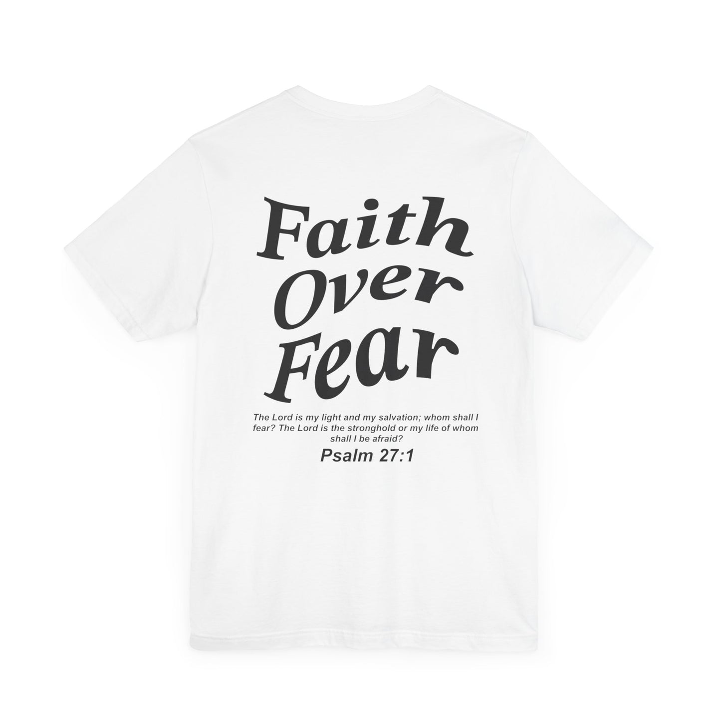 Faith Over Fear Jersey Short Sleeve Tee - Kingdom Culture Threads