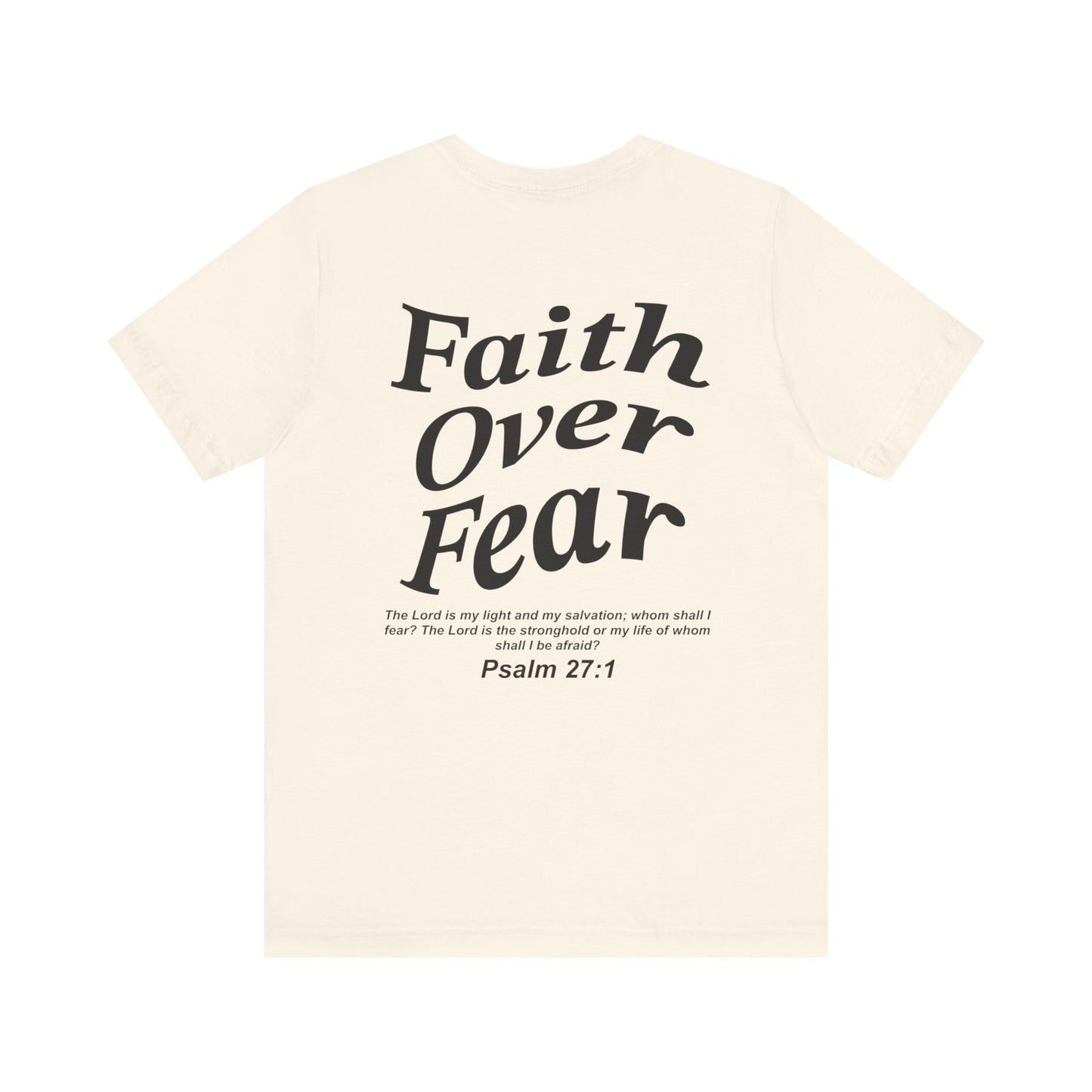 Faith Over Fear Jersey Short Sleeve Tee - Kingdom Culture Threads