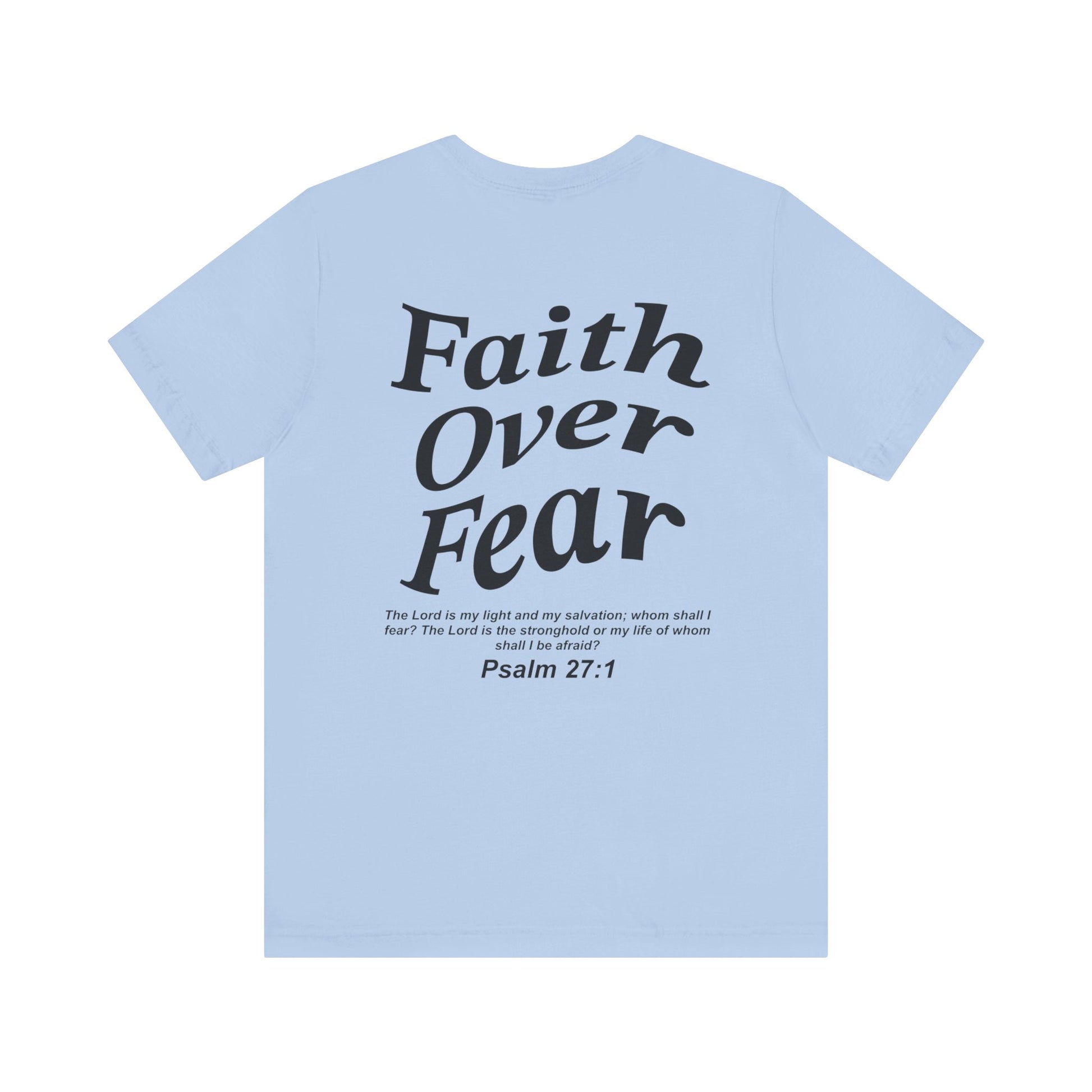 Faith Over Fear Jersey Short Sleeve Tee - Kingdom Culture Threads