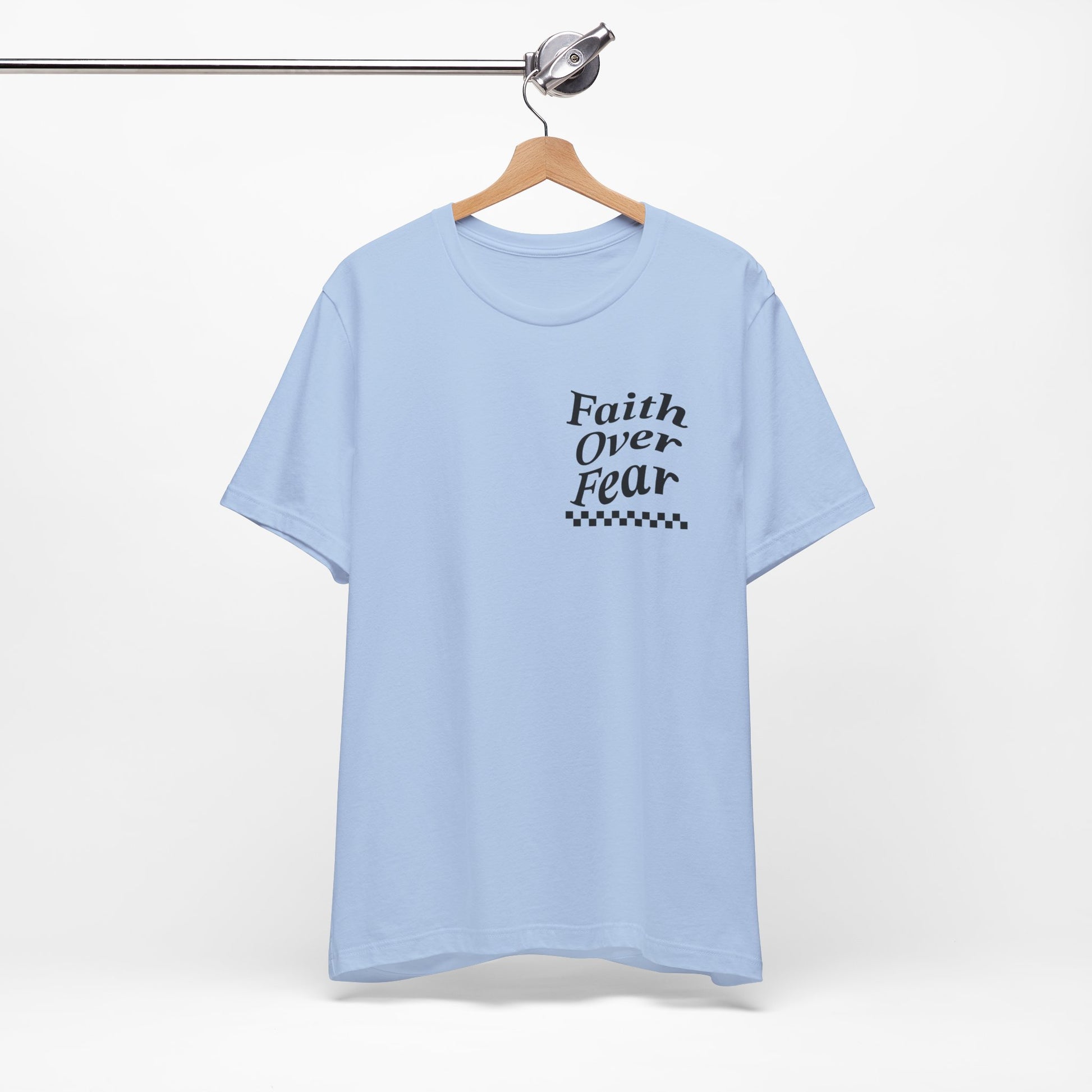 Faith Over Fear Jersey Short Sleeve Tee - Kingdom Culture Threads