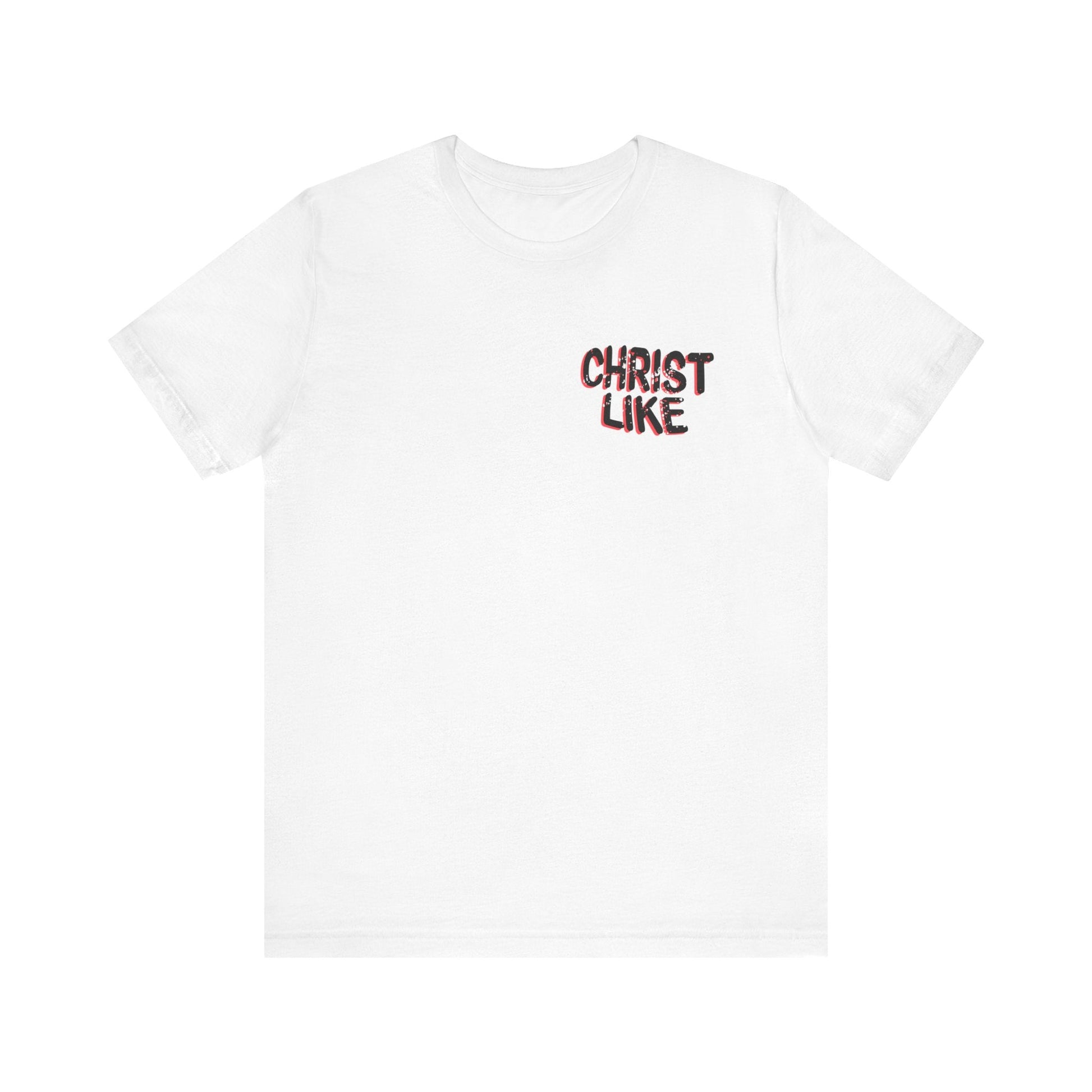 Christ Like Jersey Short Sleeve Tee (Red Font) - Kingdom Culture Threads