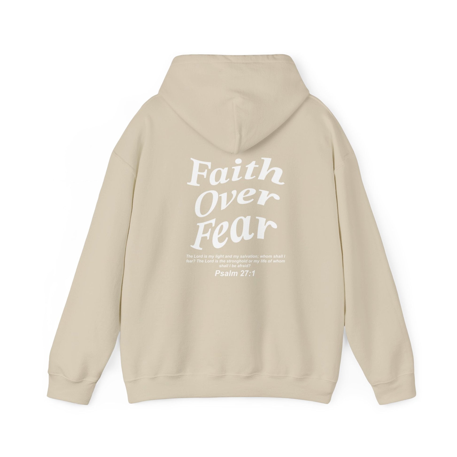 Faith over fear Heavy Blend™ Hooded Sweatshirt - Kingdom Culture Threads