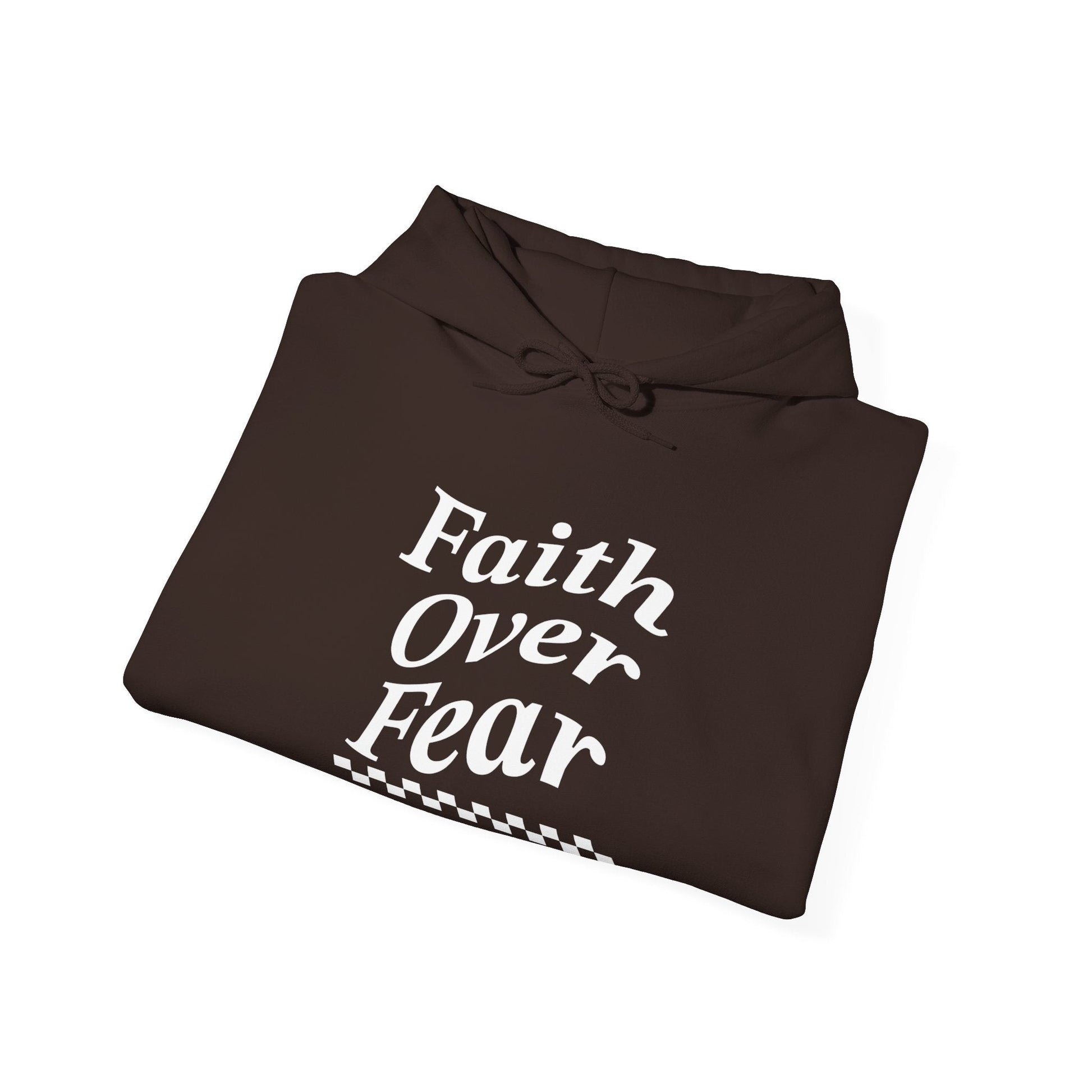 Faith over fear Heavy Blend™ Hooded Sweatshirt - Kingdom Culture Threads