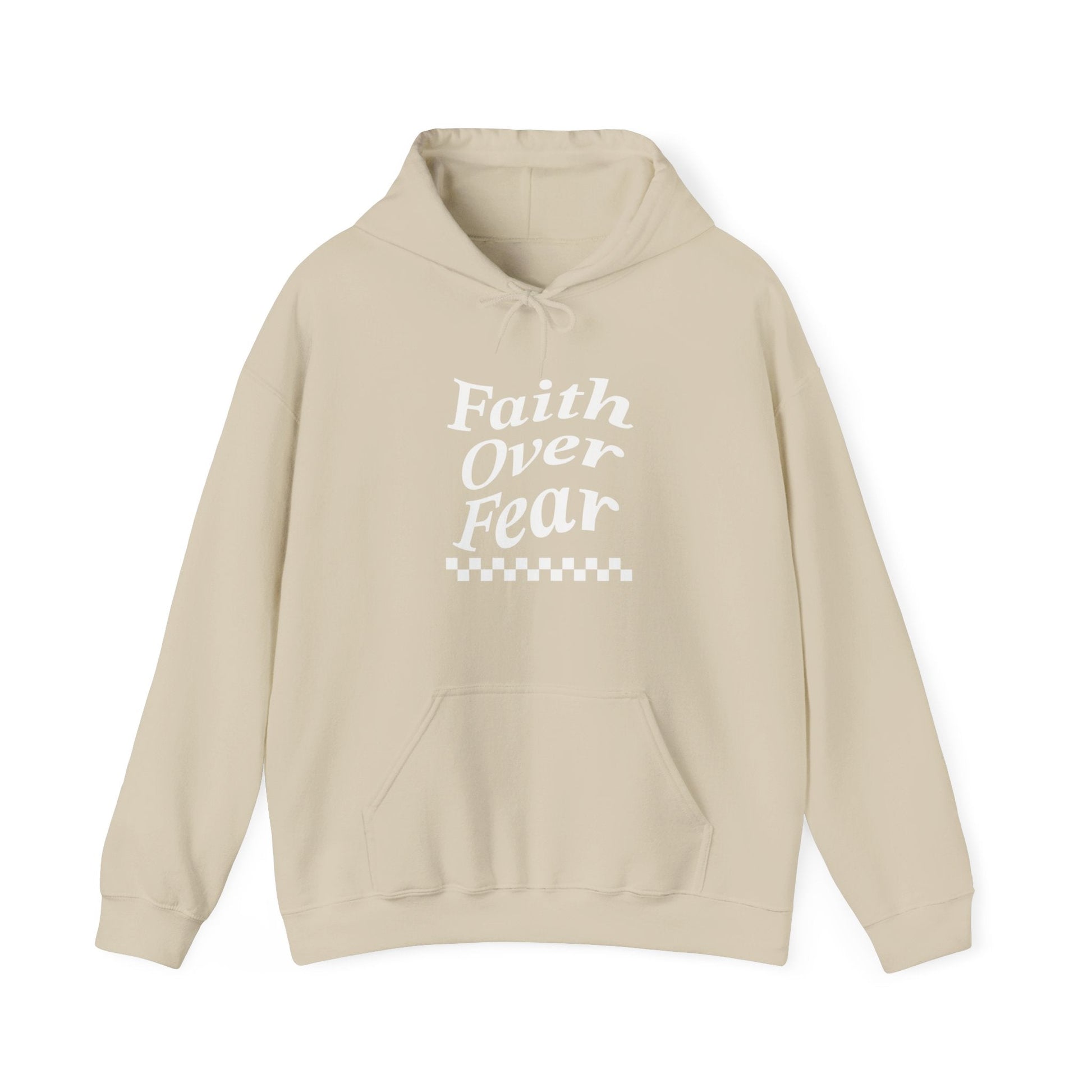 Faith over fear Heavy Blend™ Hooded Sweatshirt - Kingdom Culture Threads