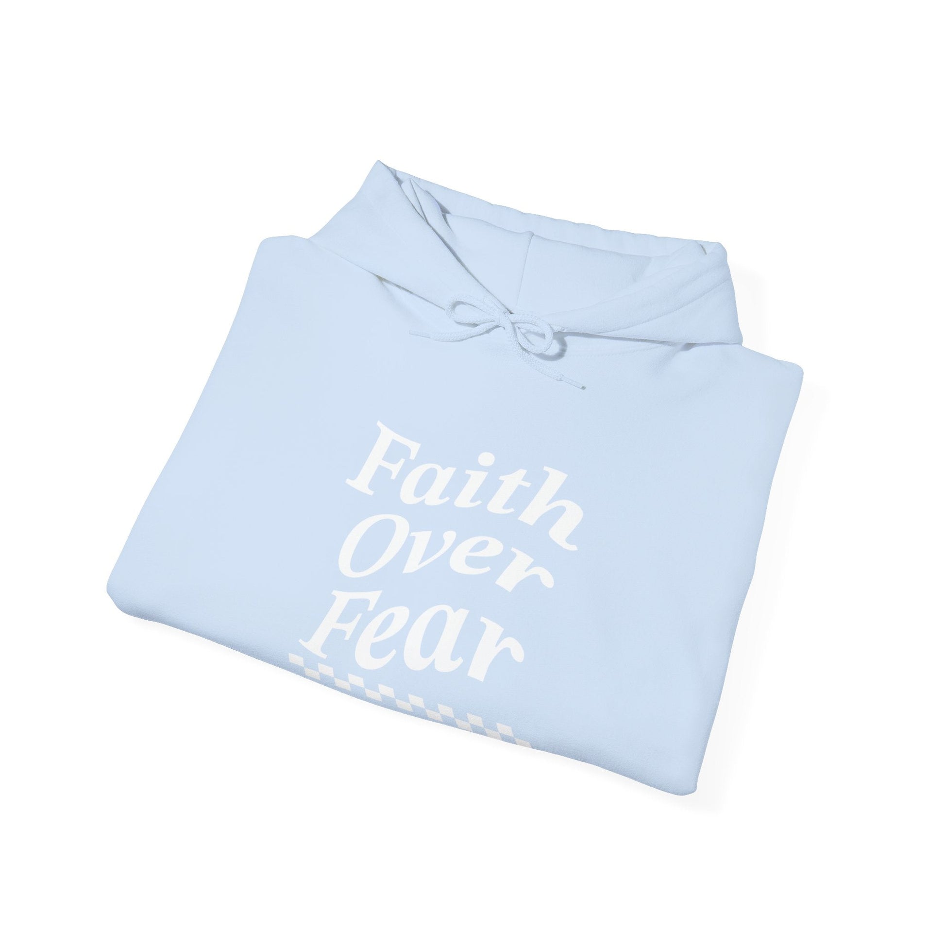 Faith over fear Heavy Blend™ Hooded Sweatshirt - Kingdom Culture Threads