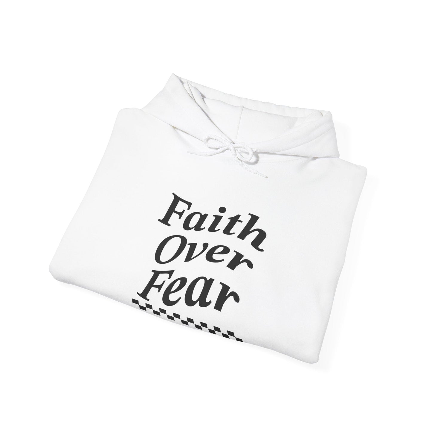 Faith over fear Heavy Blend™ Hooded Sweatshirt - Kingdom Culture Threads