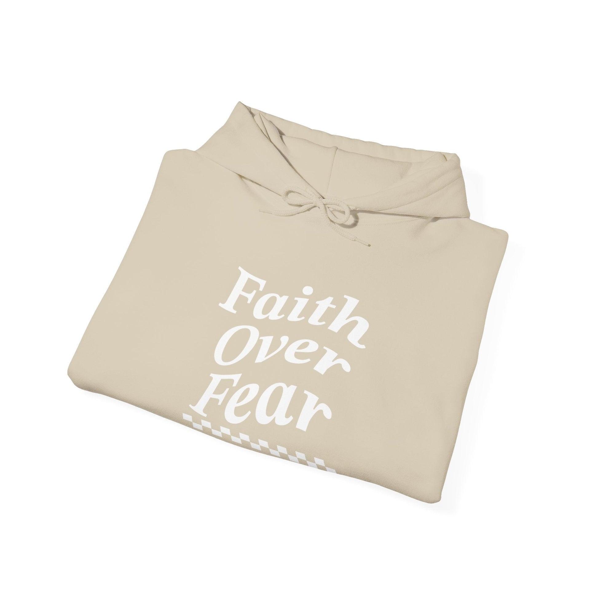 Faith over fear Heavy Blend™ Hooded Sweatshirt - Kingdom Culture Threads