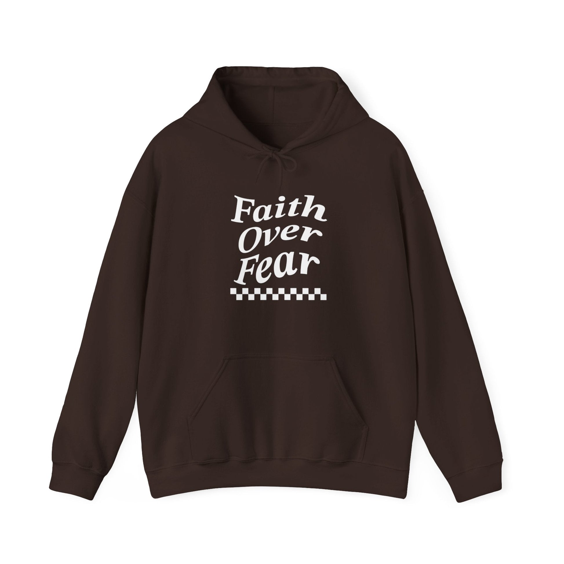 Faith over fear Heavy Blend™ Hooded Sweatshirt - Kingdom Culture Threads