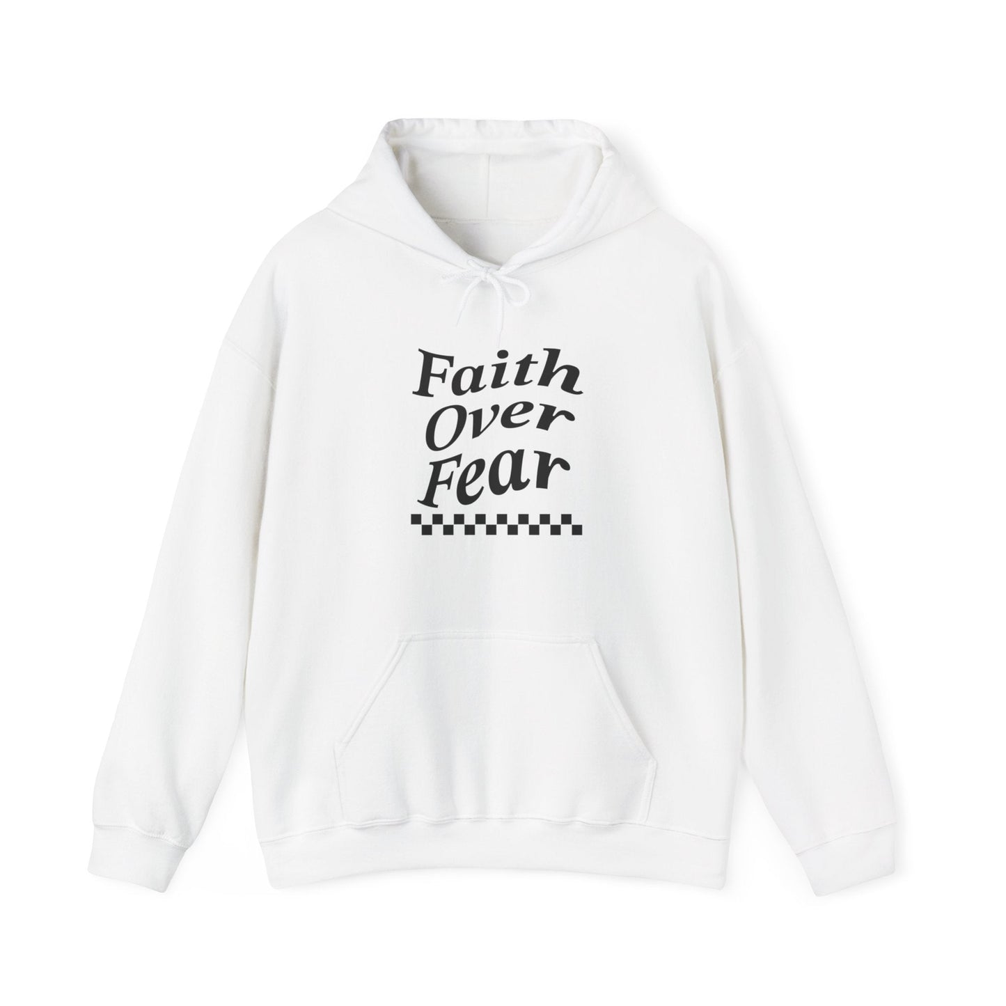 Faith over fear Heavy Blend™ Hooded Sweatshirt - Kingdom Culture Threads