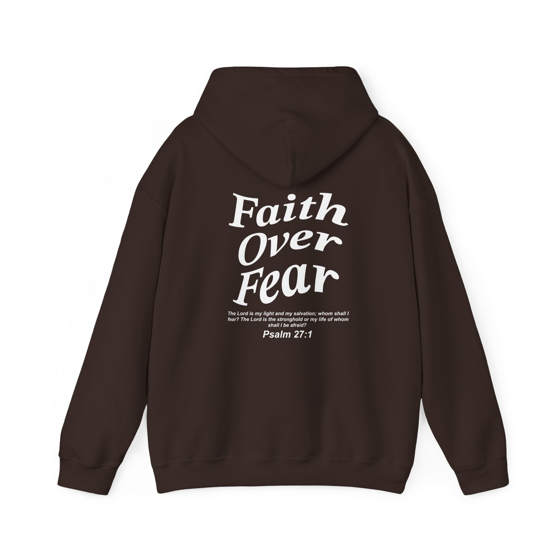 Faith over fear Heavy Blend™ Hooded Sweatshirt - Kingdom Culture Threads