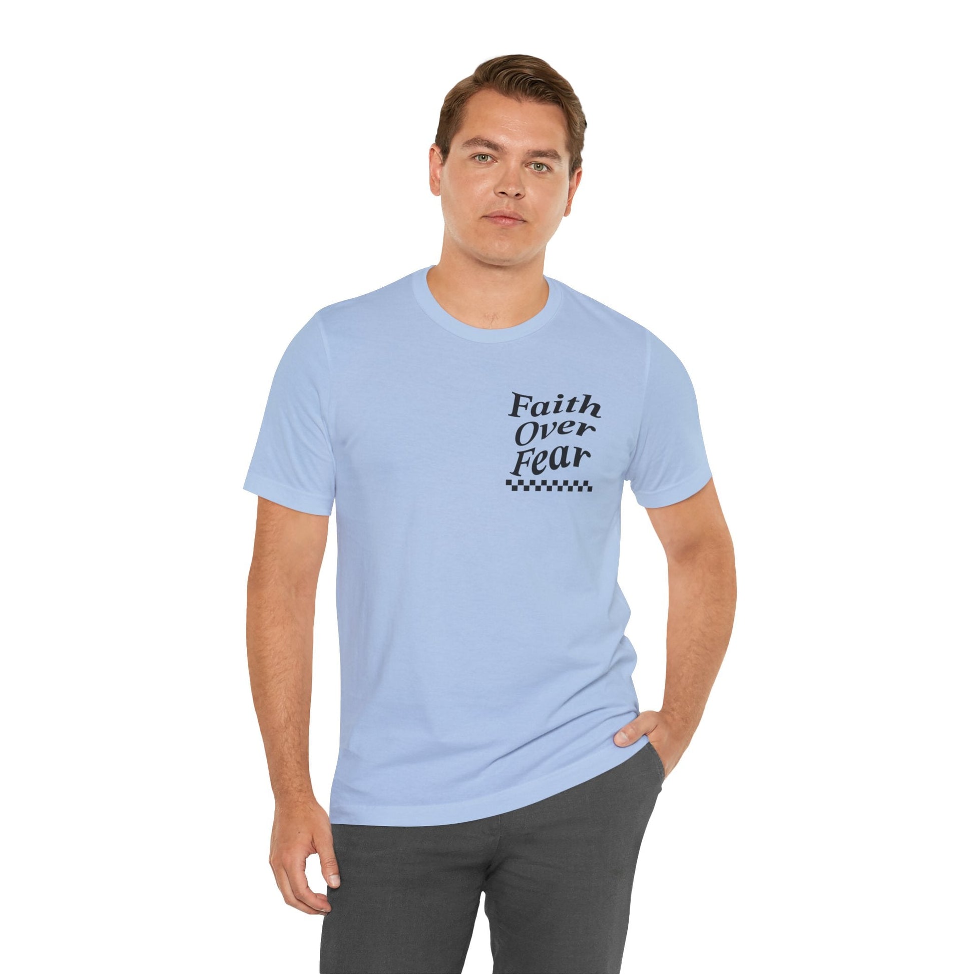 Faith Over Fear Jersey Short Sleeve Tee - Kingdom Culture Threads