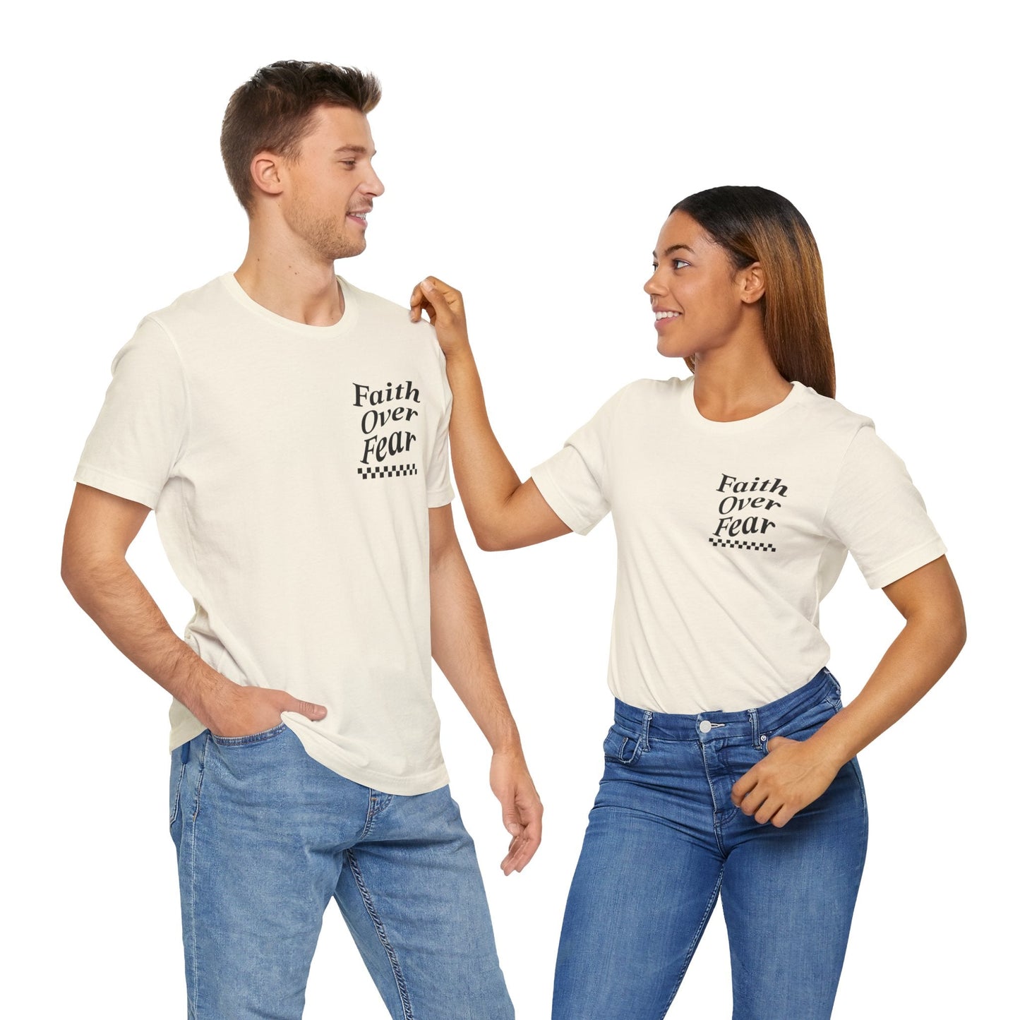 Faith Over Fear Jersey Short Sleeve Tee - Kingdom Culture Threads