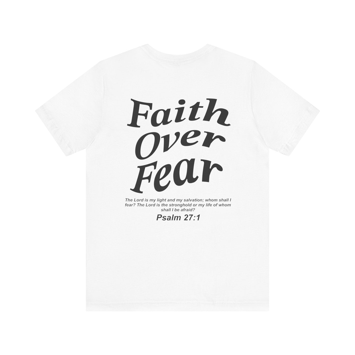 Faith Over Fear Jersey Short Sleeve Tee - Kingdom Culture Threads