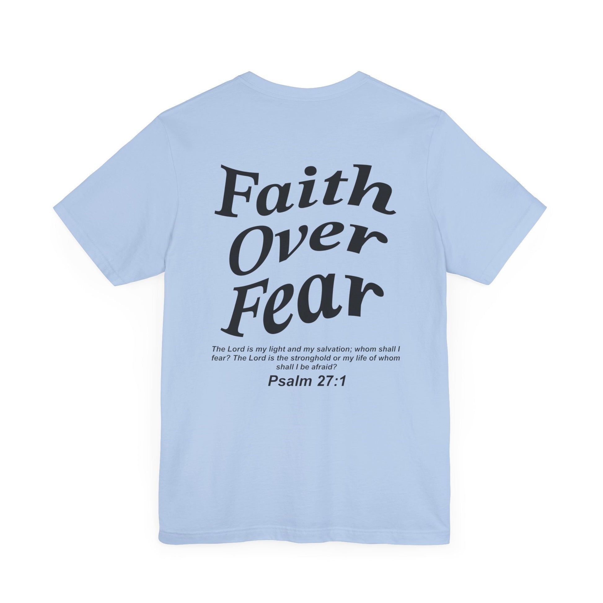 Faith Over Fear Jersey Short Sleeve Tee - Kingdom Culture Threads