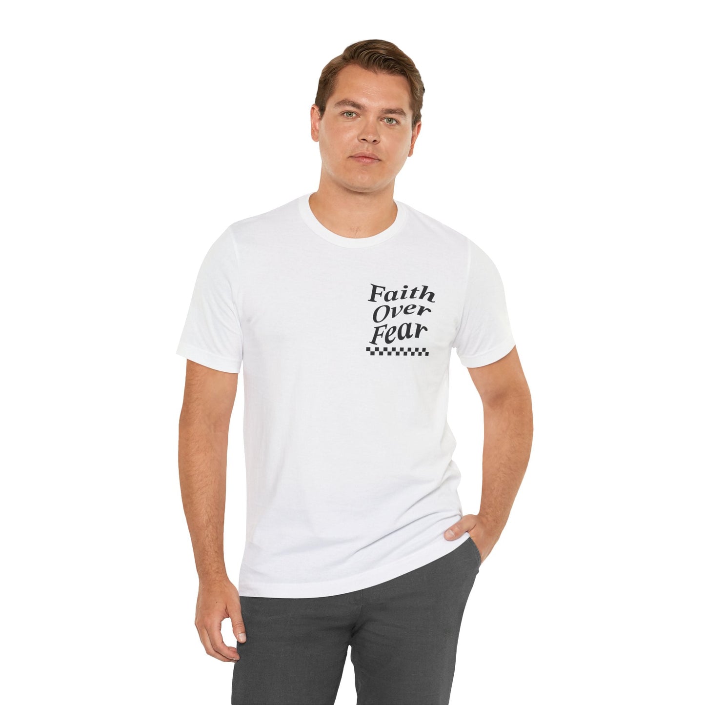 Faith Over Fear Jersey Short Sleeve Tee - Kingdom Culture Threads