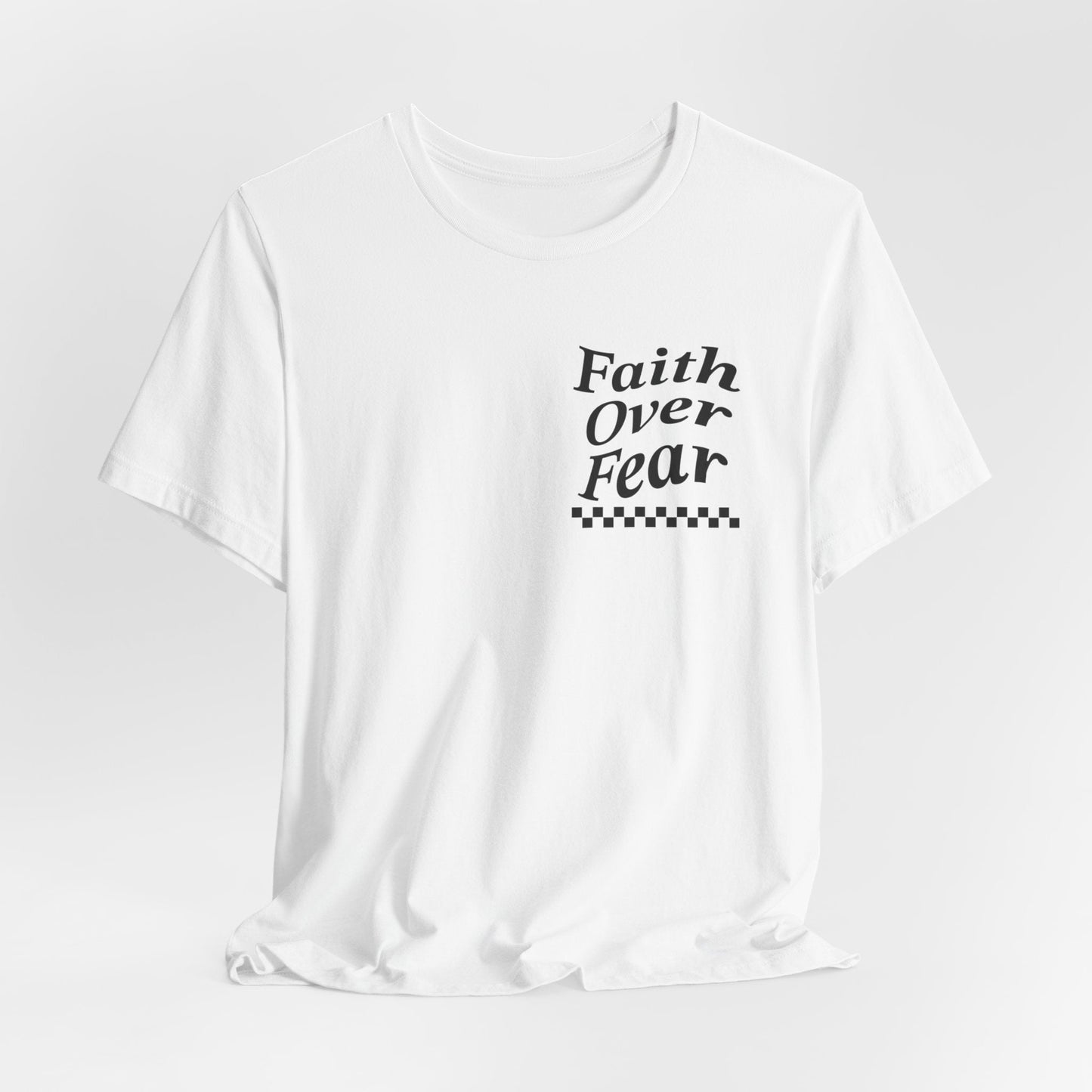 Faith Over Fear Jersey Short Sleeve Tee - Kingdom Culture Threads