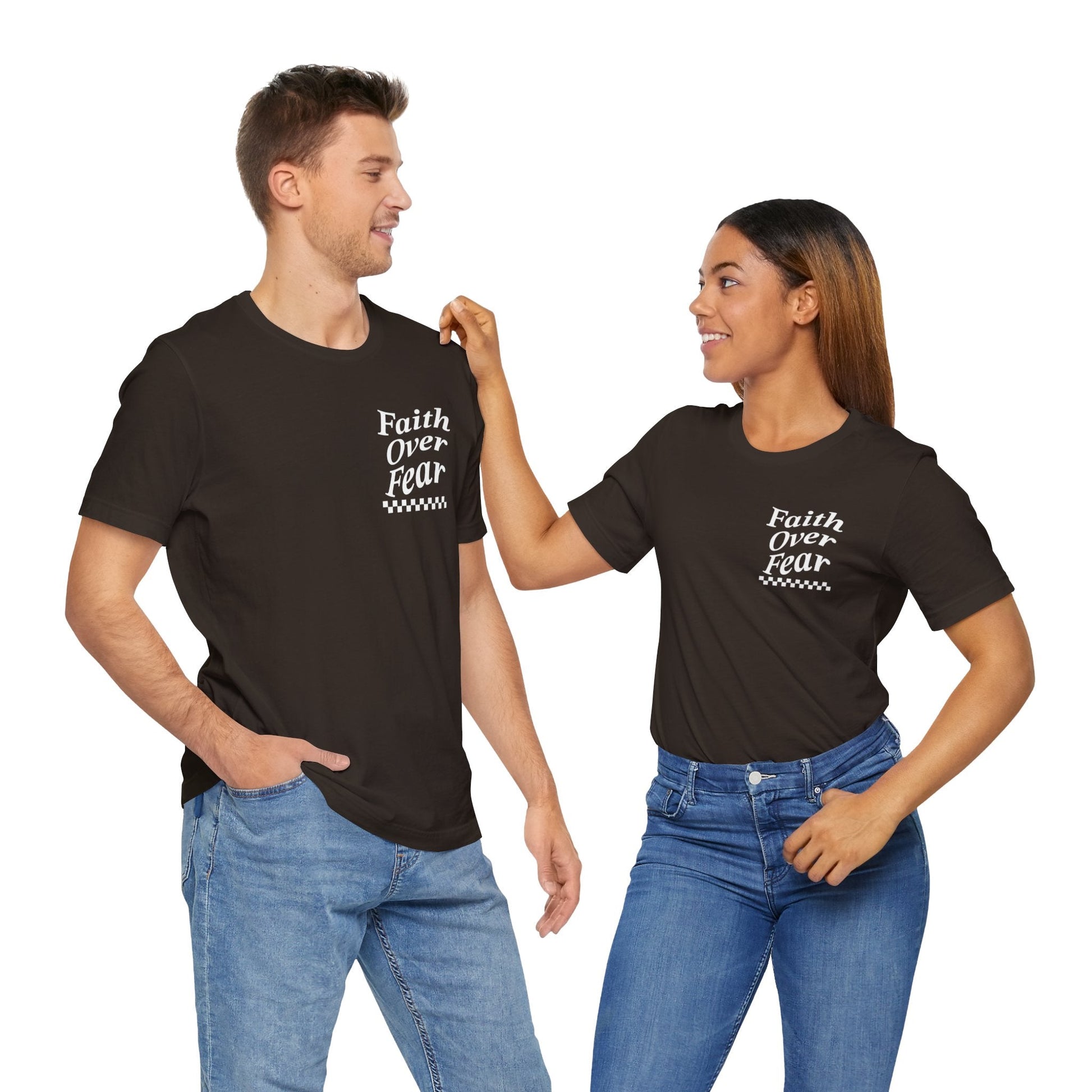 Faith Over Fear Jersey Short Sleeve Tee - Kingdom Culture Threads