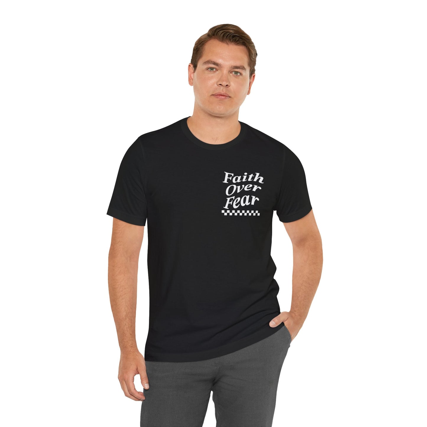 Faith Over Fear Jersey Short Sleeve Tee - Kingdom Culture Threads