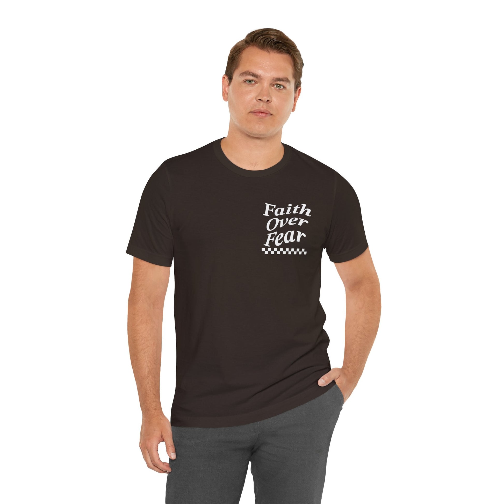 Faith Over Fear Jersey Short Sleeve Tee - Kingdom Culture Threads