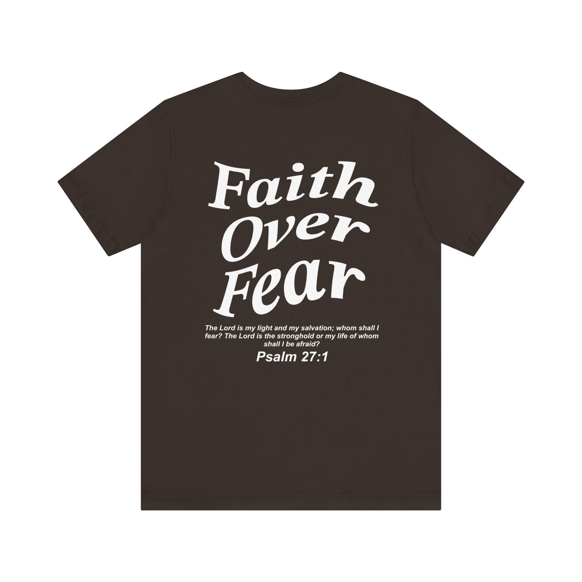 Faith Over Fear Jersey Short Sleeve Tee - Kingdom Culture Threads