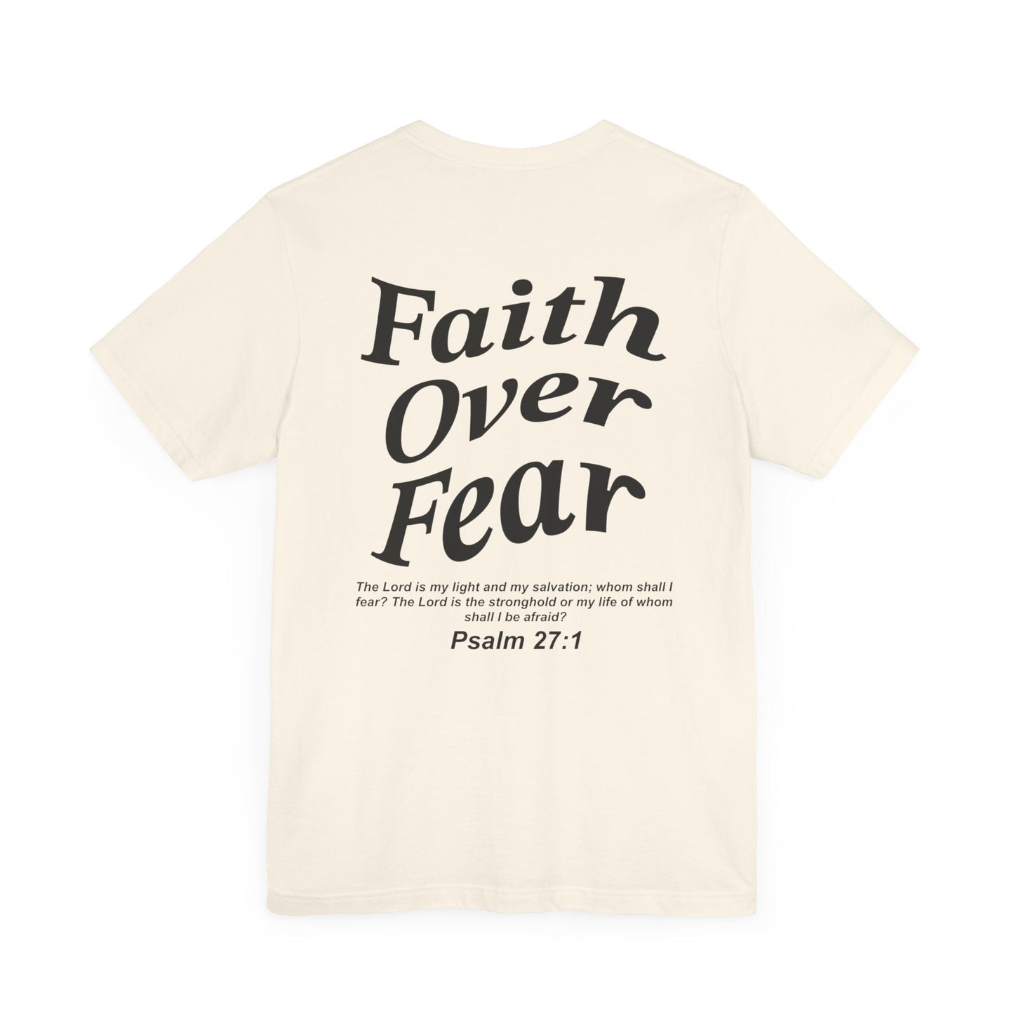 Faith Over Fear Jersey Short Sleeve Tee - Kingdom Culture Threads