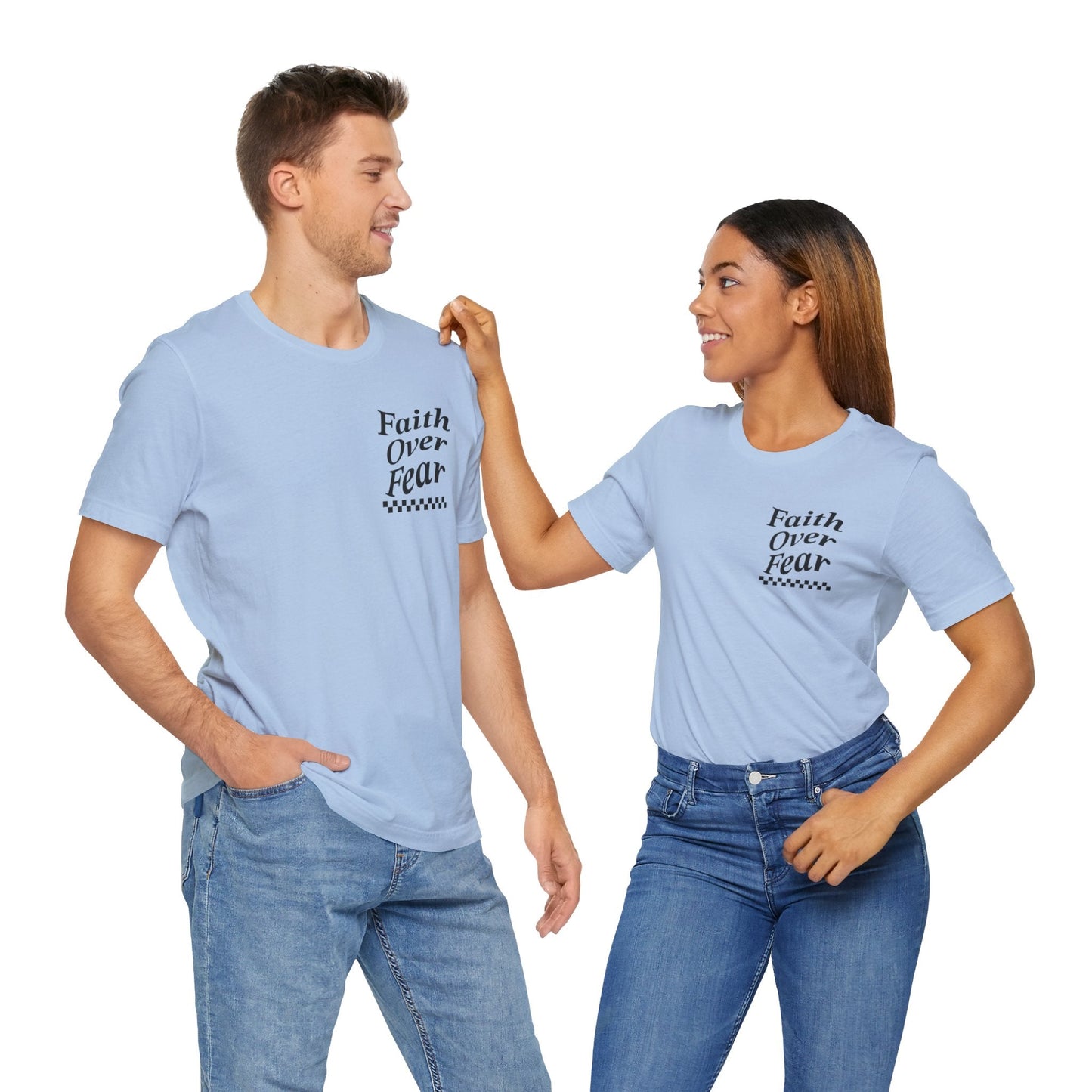 Faith Over Fear Jersey Short Sleeve Tee - Kingdom Culture Threads