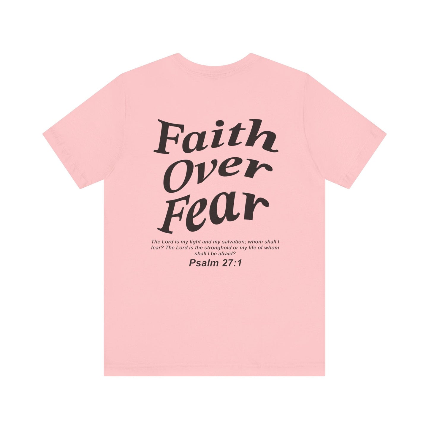 Faith Over Fear Jersey Short Sleeve Tee - Kingdom Culture Threads