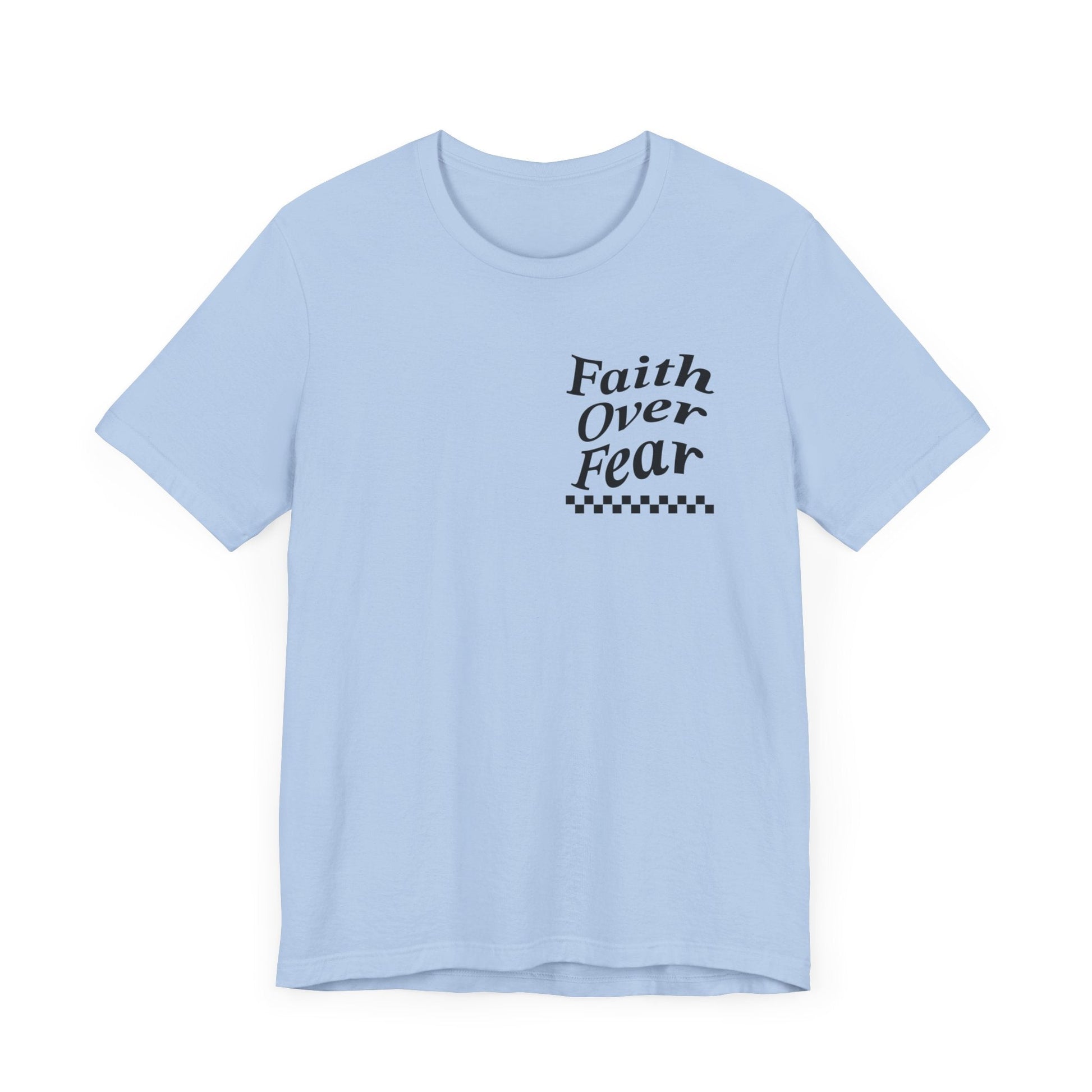 Faith Over Fear Jersey Short Sleeve Tee - Kingdom Culture Threads