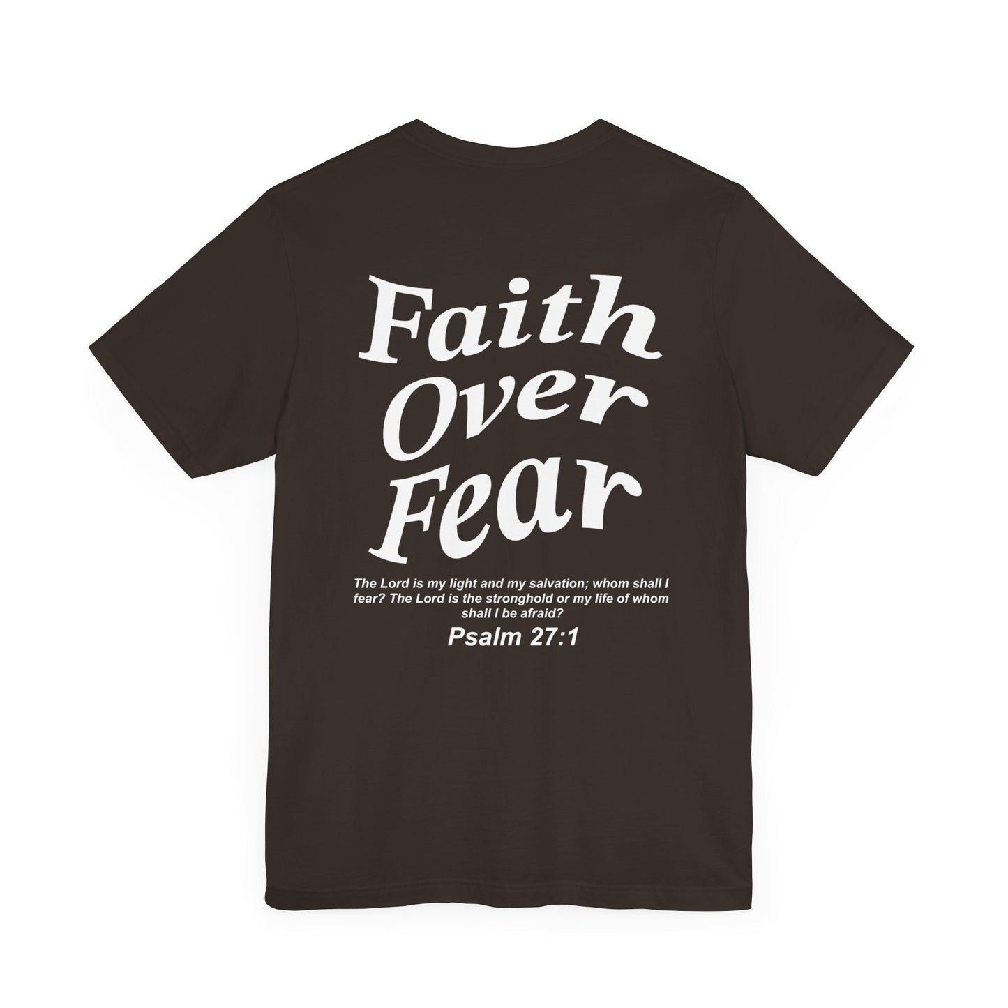 Faith Over Fear Jersey Short Sleeve Tee - Kingdom Culture Threads