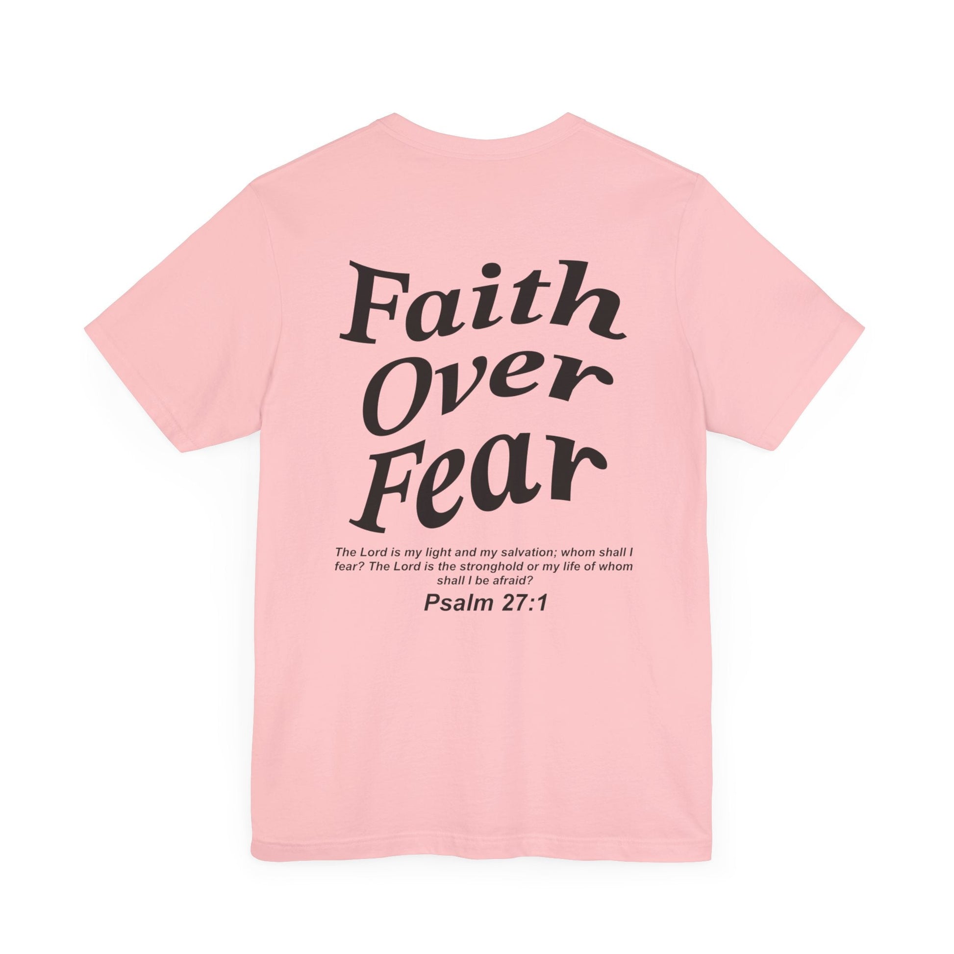 Faith Over Fear Jersey Short Sleeve Tee - Kingdom Culture Threads