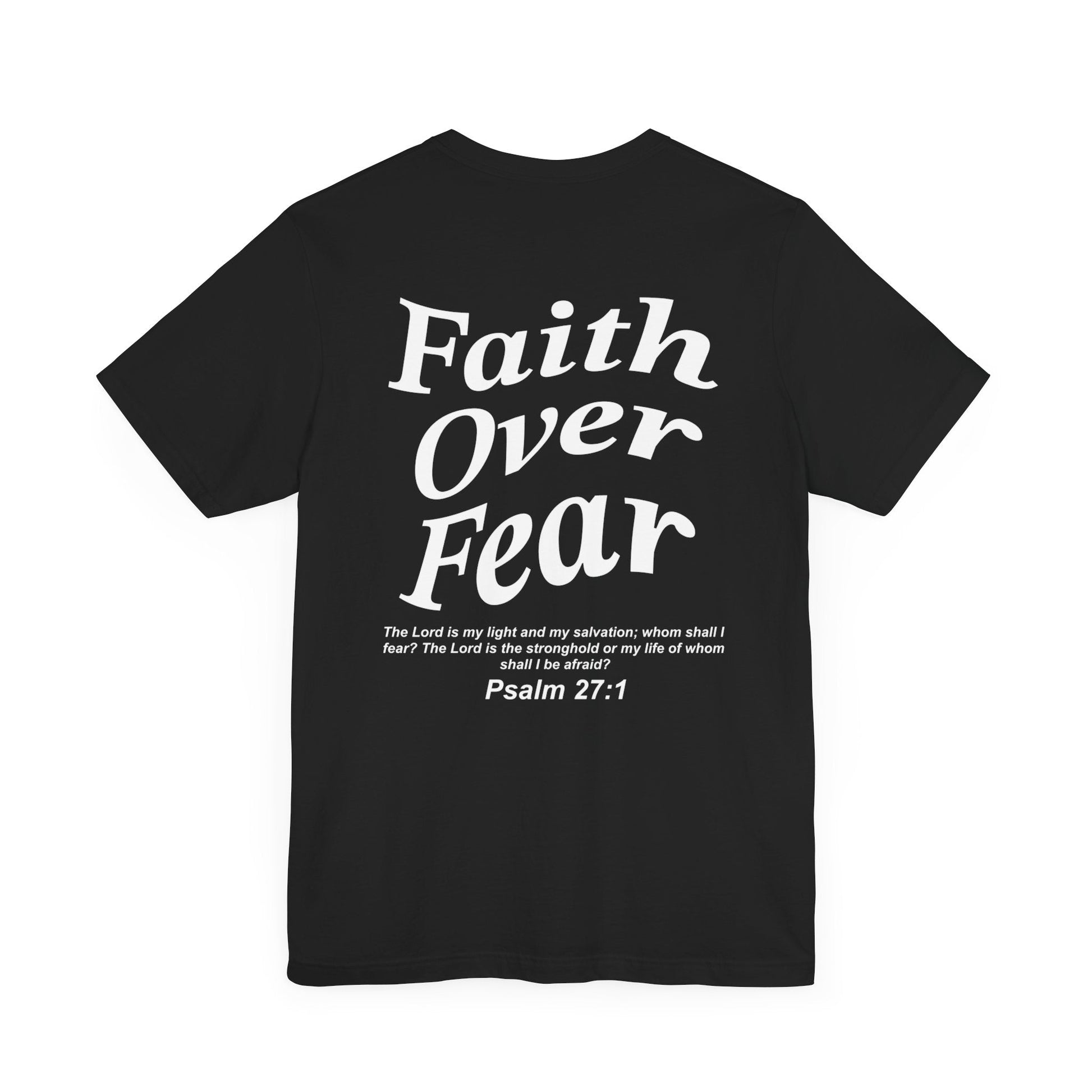 Faith Over Fear Jersey Short Sleeve Tee - Kingdom Culture Threads