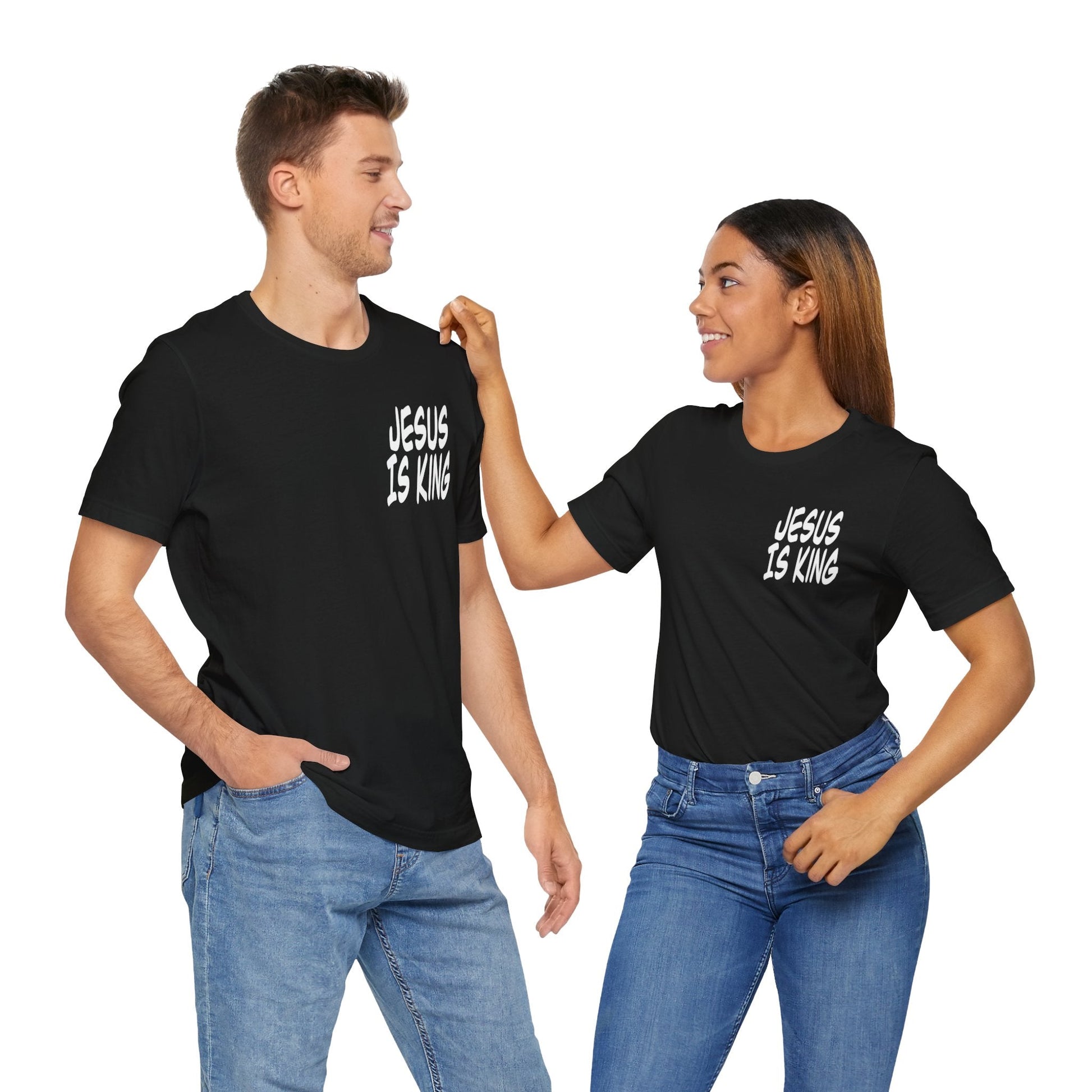 Jesus is king Short Sleeve Tee - Kingdom Culture Threads