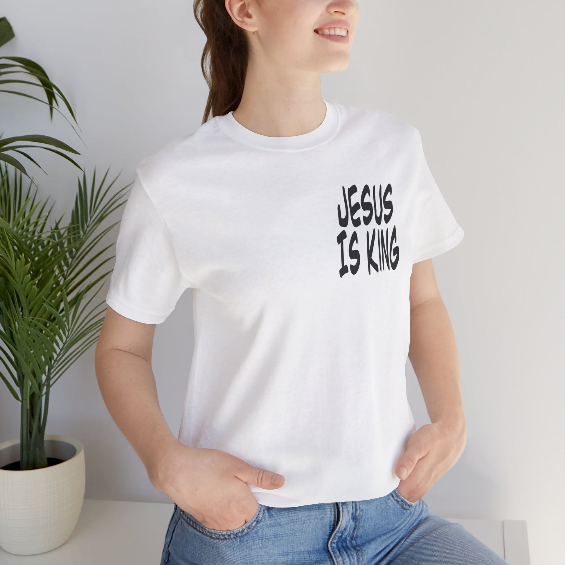 Jesus is king Short Sleeve Tee - Kingdom Culture Threads